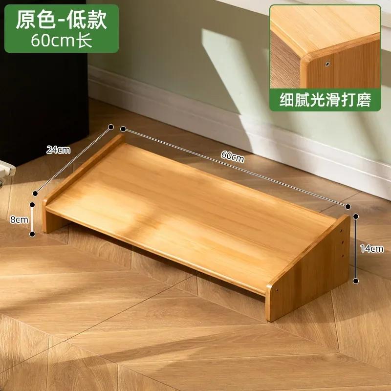 Reposapiés sencillo y moderno para escritorio de oficina, reposapiés para baño, inodoro, reposapiés de madera, taburete para el hogar, plataforma elevada debajo de la mesa