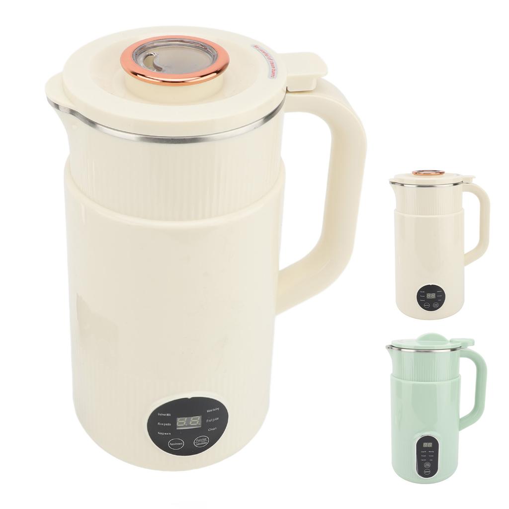 Electric Soy Milk Maker Stainless Steel X Shaped Blades Low Noise Intelligent Touch Panel Soybean Mi
