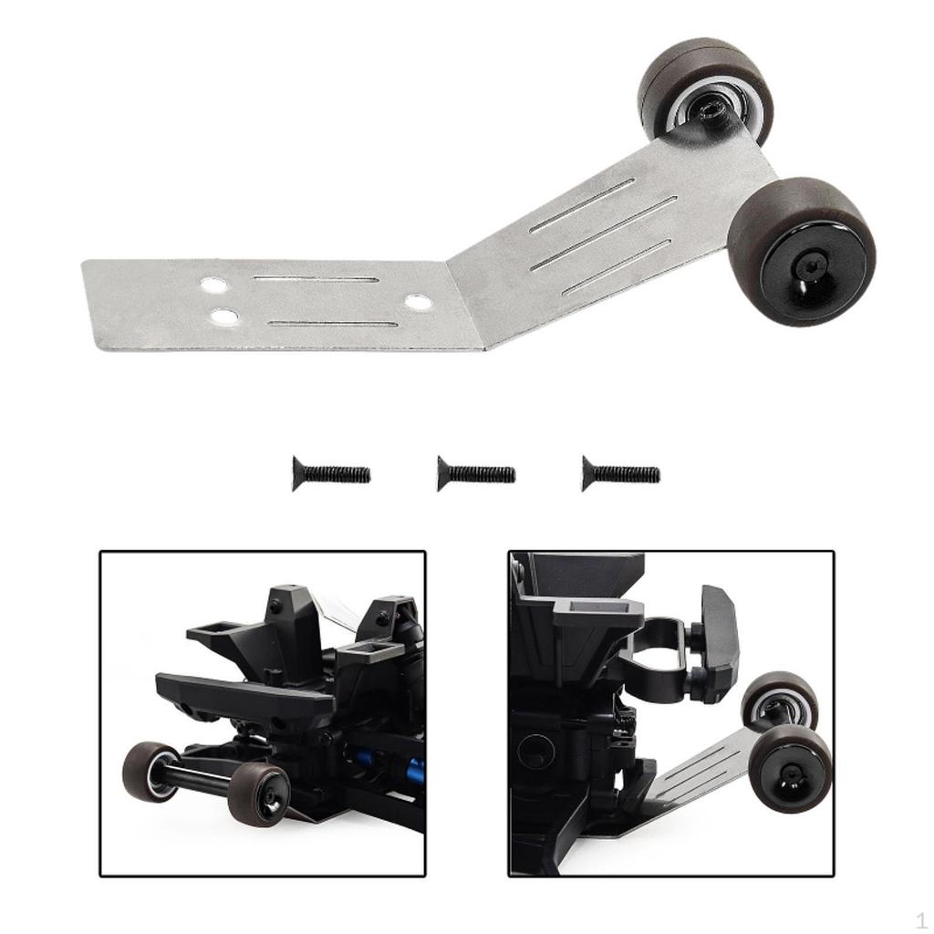 RC Wheelie Bar Heads Up Wheel Professional Easy To Install Part Upgrades for 1/10 DIY Accs