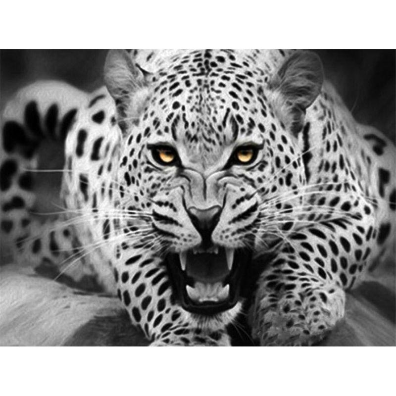 5D DIY Diamantmalerei Tier Kreuzstich Handwerk Vollrunde Bohrer Diamantstickerei Heimdekor Geschenk