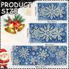 1Pcs Anti Fatigue Kitchen Rugs, Snowflake Print Waterproof Non-Slip Thick Cushioned Kitchen Mat Heavy Duty Comfort Standing Mat for Kitchen