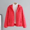 Giacca Leggera Imbottita in Cotone da Donna Nuova Invernale 2025 Cappotto in Cotone Sottile Ampio Corto Parka da Donna con Cappuccio Cappotto Capo d'Abbigliamento Esterno da Donna