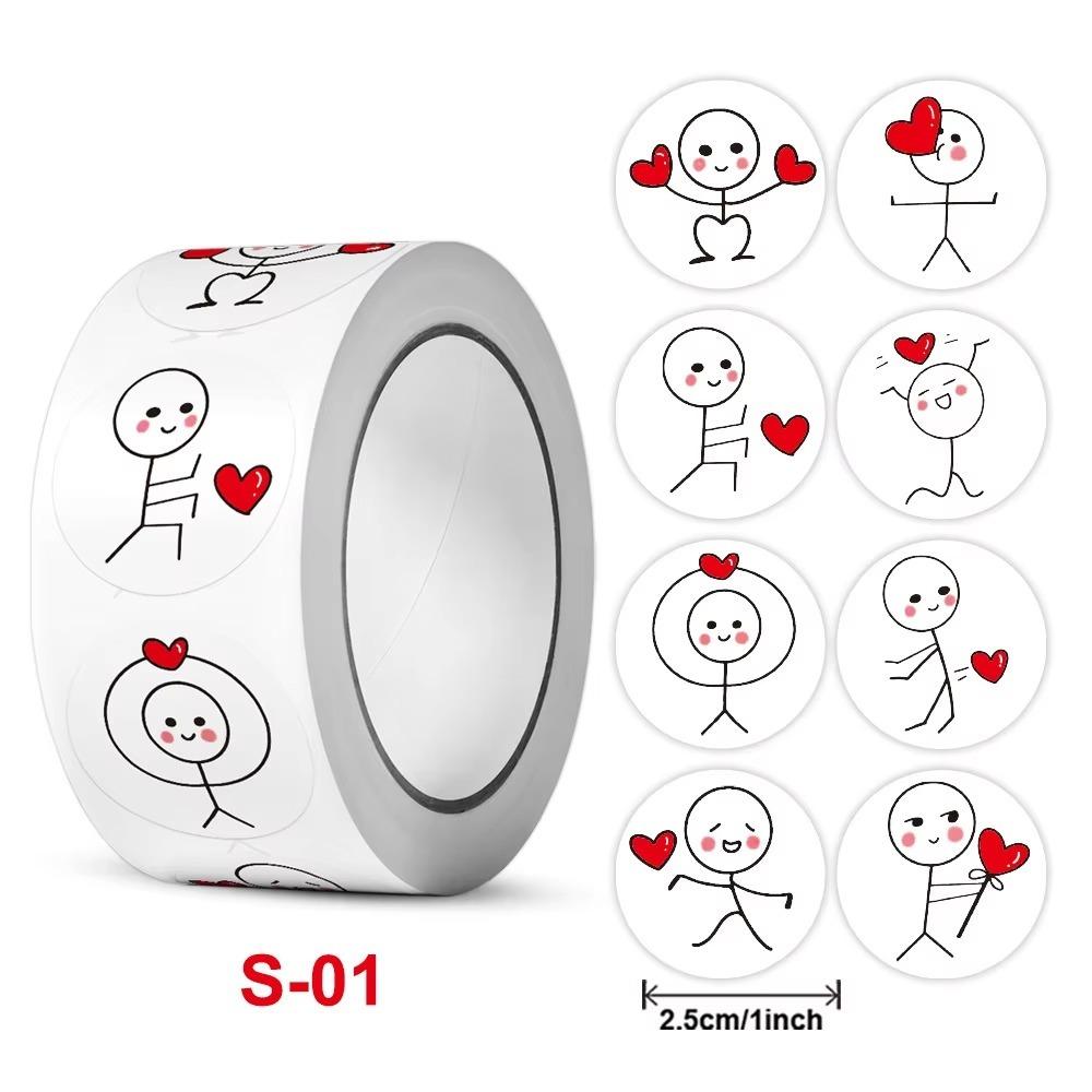 500pcs Decor Envelope Love Labels Sticker Wedding Gift Student Stationery  Valentine's Day