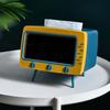 Kunststoff TV Schreibtisch Taschentuchbox Handyhalter Taschentuchspender Papieraufbewahrungsbox Restaurant
