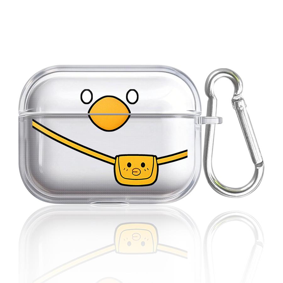 Cute Duck Clear Earphone Cases Cover Case For Airpods 1 Pro2 Pro3 4 Pro 3 2