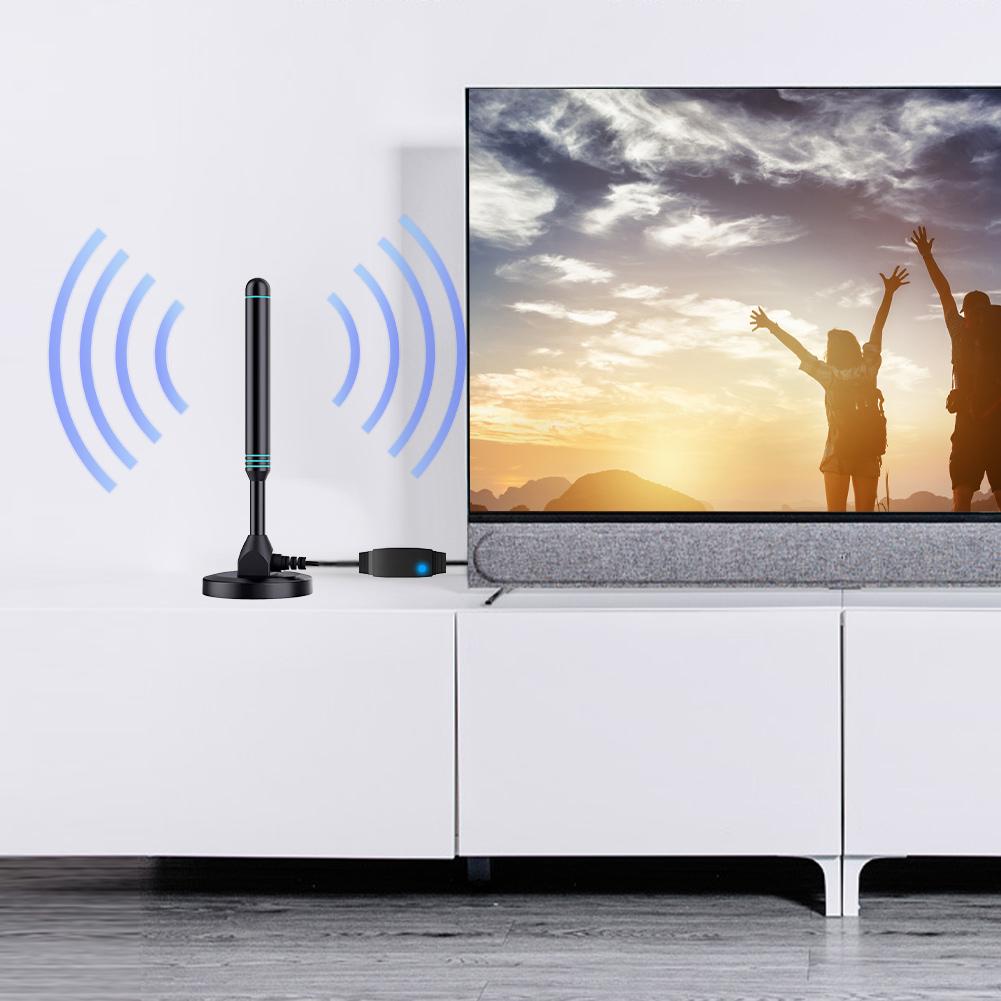 4K/1080P HD Digital TV Antenna 480+ Miles Digital HD Aerial Indoor Outdoor Antenna with Signal Amplifier for DVB-T2 TV HDTV