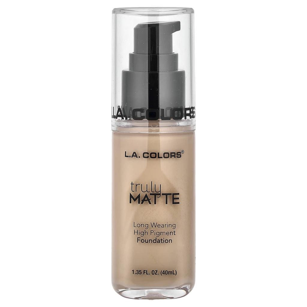 L.A. Colors Truly Matte Foundation, CLM352 Natural, 40ml (1.35fl oz)