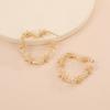 Minimalists Thorn Knot Heart Earrings Unique Korean Trendy Alloy Studs For Her