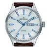 Grovana St. Andrews Lederarmband Silbernes Zifferblatt Quarz 1194.1532 Herrenuhr