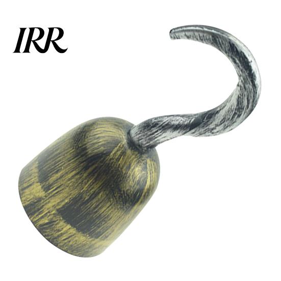 Stage Performance Pirate Prop Hook for Halloween Costume, Realistic Plastic Captain Lightweight Costume Accessory Cosplay, Retro Party Favor Kids Toy