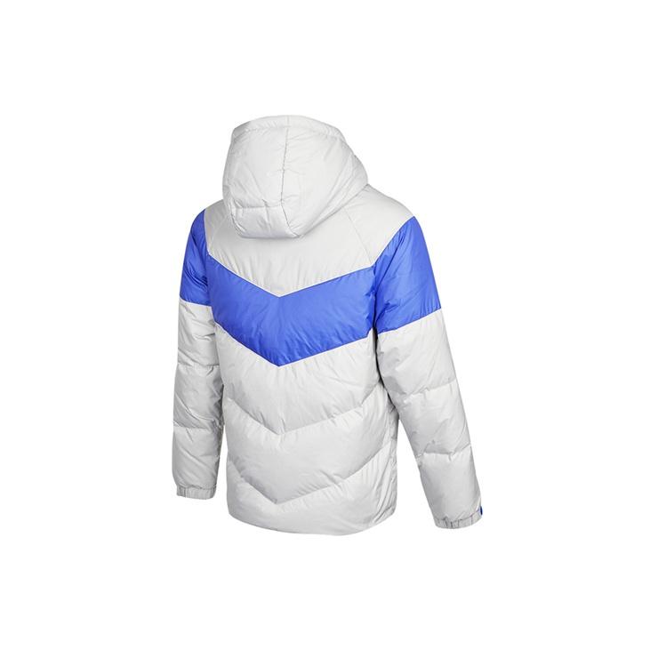 Adidas Geacă de puf cu glugă colorblock pentru bărbați Geacă Gri H20791