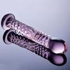 17cm Dildo Realistic Glass Crystal Dildo With Suction Cup Sex Toys for Woman/Lesbian Sex Toy  G-spot Orgasme Massage Stick