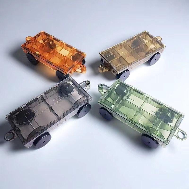 

Colorful Magnetic Building Blocks Set - Strong Magnet Interlocking Sheets with Car for Educational Play 1 Small Car (Random Color)