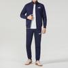 Puma Running Fitness Training Top And Long Pants Casual Sports Set Men Activewear Navy-Blue 680660-06