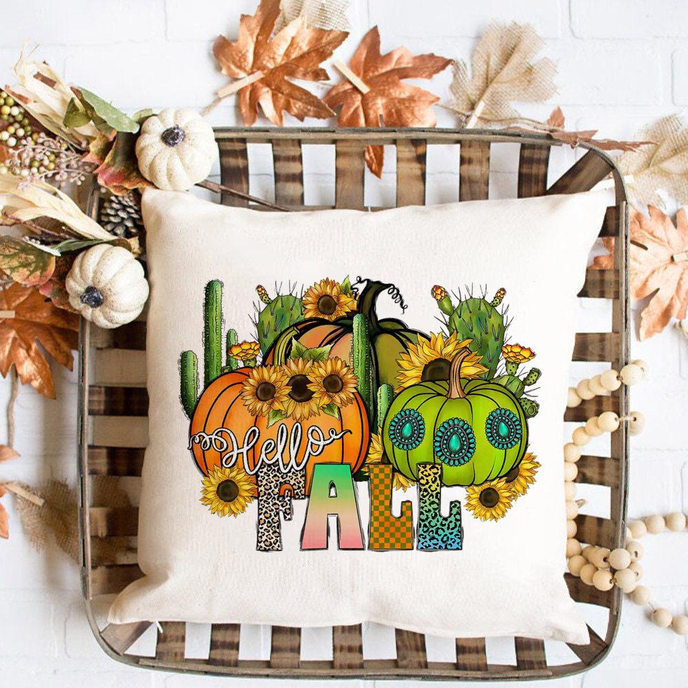 

Наволочка на День благодарения Thankful Vibes, декор для осенней вечеринки, наволочка для подушки на День благодарения, подарок другу семьи M