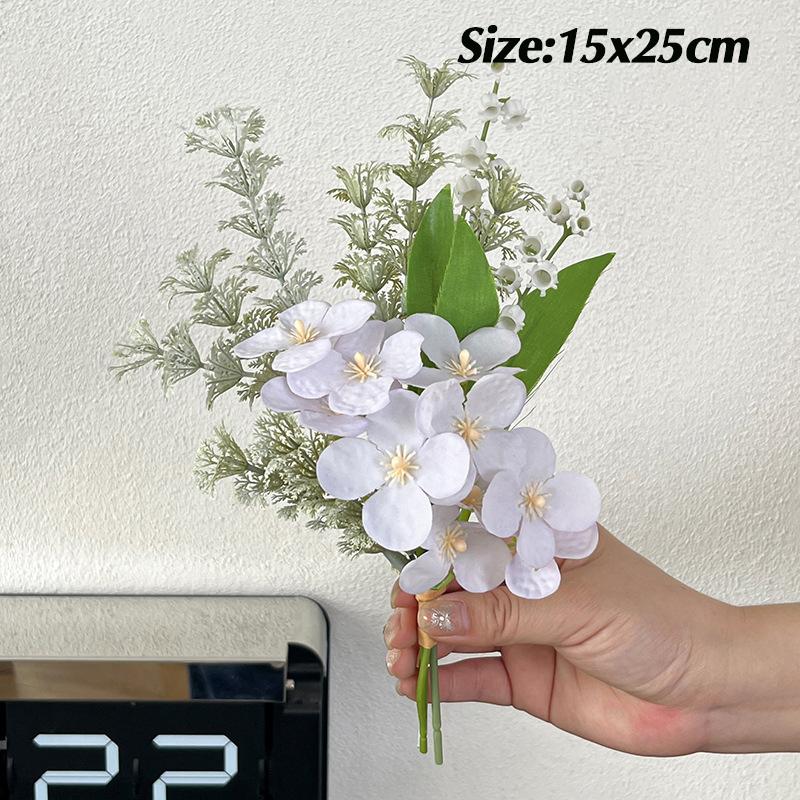 Fake Plants Artificial Flower Bunch Room Decor Decorative Fake Flower Desk Accessories Wedding Party Flower Supplies