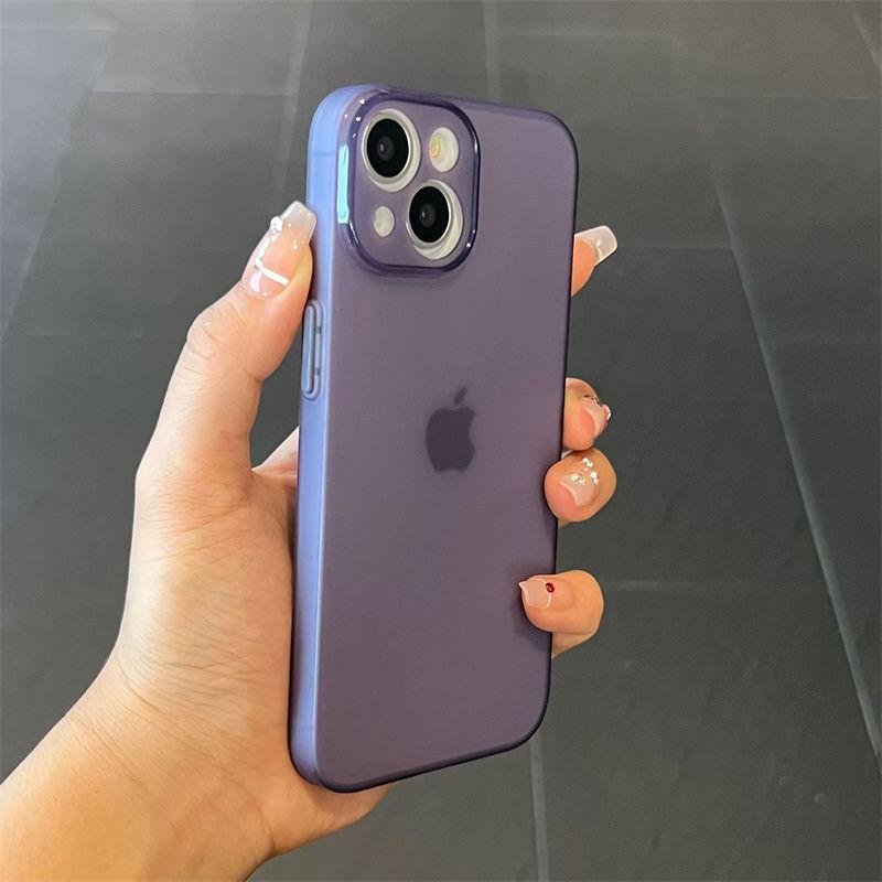 Glacier Blue Frosted Ultra-Thin Phone Case for Apple iPhone 17ProMax, 13, 12, 11, 14XR - Full Coverage & Drop-Proof.