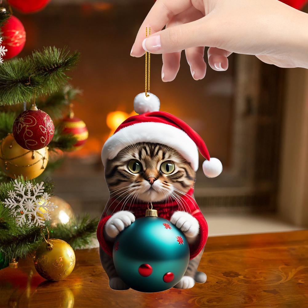 Cartoon Dog Cat Dragon Egg 2025 Christmas Ornaments Hanging Decor Gift Christmas Hanging Tree Personalized Pendant Party Supply