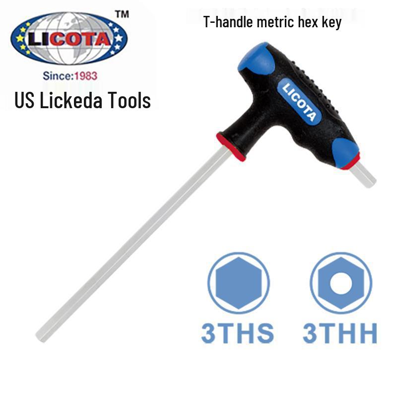 Licota Metric T-Handle Hex Wrench Set, 1.5-12mm 1.5mm