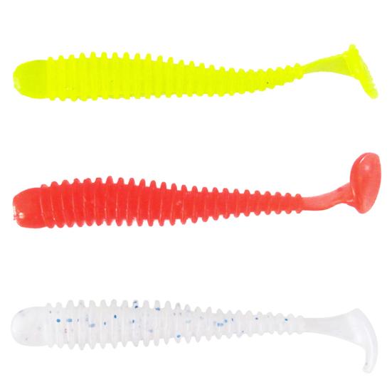 MUQZI Sports Accessory 10Pcs/Set Mini Fishing Artificial Soft Vivid Lure Wobbler Worm Swim Bait