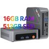 Mini PC Ninkear M7 Ryzen 5 7430U, 16GB DDR4 + 512GB NVMe SSD, Grafică Radeon Vega 7, Multi-Monitor 4K/8K, Wi-Fi 6/BT5.2