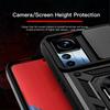 KEYSION Shockproof Case for Xiaomi 12T Pro 5G Push Pull Camera Protection Ring Stand Phone Cover for Redmi K50 Ultra