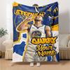 Curry Action Poster Customize Text Blanket Cozy Personalized Blanket Soft & Cozy Suitable for Picnics Nap Chair Sofa for All Occasions