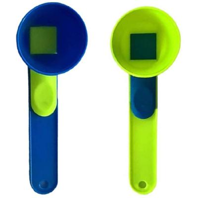 Imbuto Secchiello Ergonomico con Manico Lungo Cucchiaio Scorrevole per Misurare Proteine in Polvere Accessori da Cucina per Appassionati di Fitness