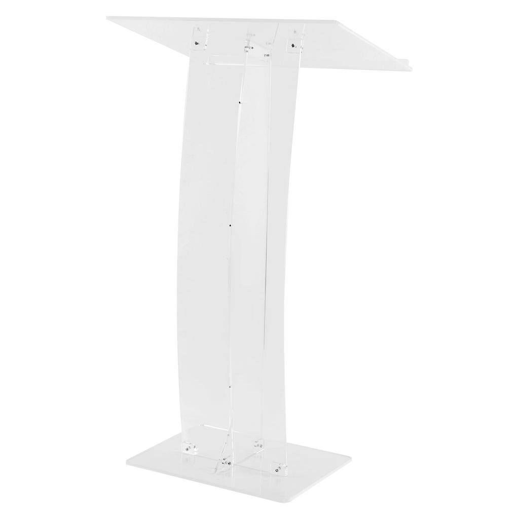 43.31 Inch Acrylic Clear Pulpit Lectern Transparent Churches Lecterns Church Lectern for Churches Speeches Weddings Classroom