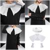 Classical Elizabethan Neck Ruff False Collar and Wrist Cuffs Set for Reenactments and Themed Parties Cosplay Costume