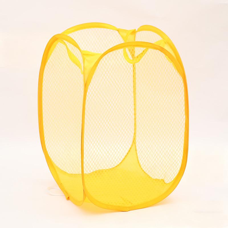 Small Spaces Laundry Basket Foldable Mesh Design for Portable Dirty Clothes Storage A2