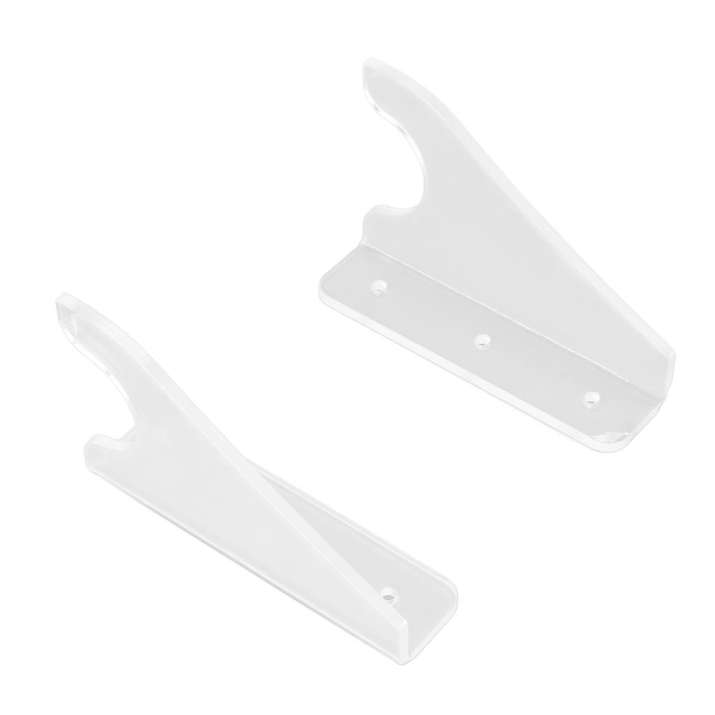 2 Pairs Wall Mount Sword Organizer Clear Acrylic Light Sword Storage and Display Rack for Living