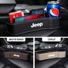 DAIFFT1 Car Seat Gap Filler Manager Leather Multifunctional Car Seat Gap Storage Box Badge For Jeep Grand Cherokee Commander Renegad