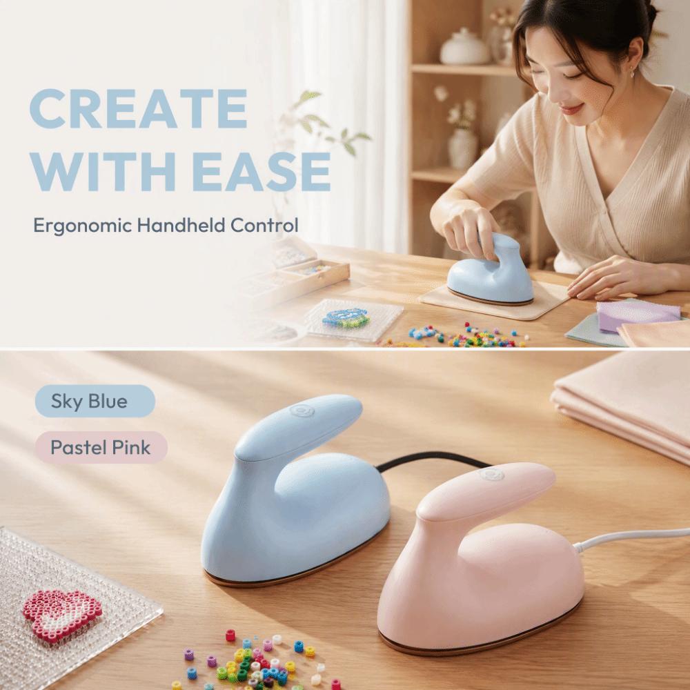 Lightweight Mini Electric Iron Corded Electric Multi-Purpose Iron Compact Iron Perler beads