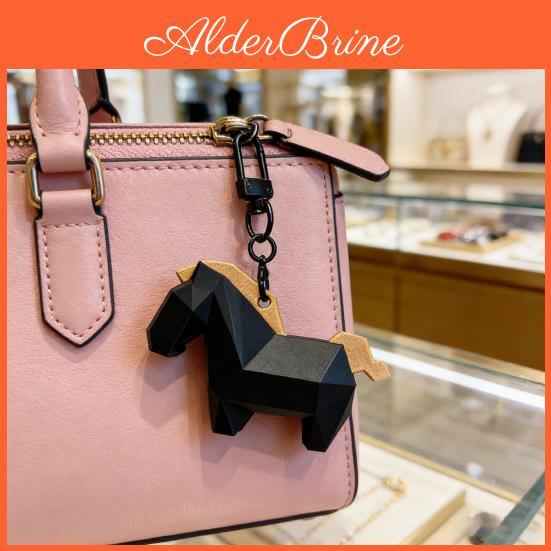 Horse Keychain 12pcs Geometric 3d Printed Horse Key Ring Hanging Decoration Bag Purse Charm