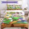3pcs Duvet Cover Set (1*Duvet Cover + 2*Pillowcase, Without Core), Yoshi Print Soft All‑Season Bedding Set, Home Bedroom Decor Gift