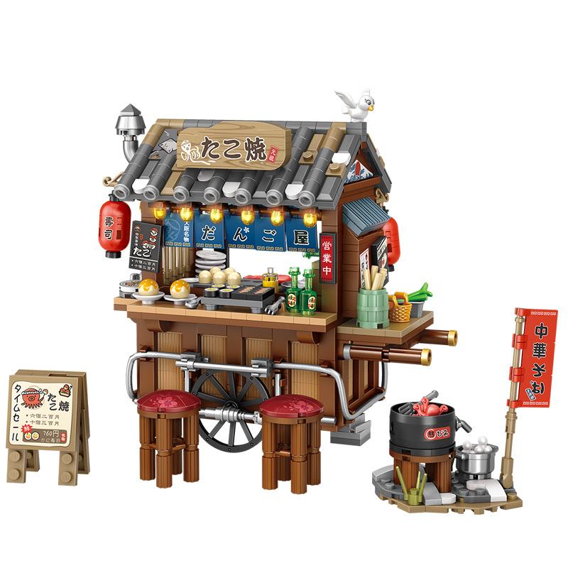 Loz Blöcke DIY Bausteine Niedliche Weihnachtsartikel Spielzeug Moc Hütte Lebensmittelgeschäft Juguetes Süßigkeitenhaus Geschenke Mädchen Geschenk Neuestes Jahr