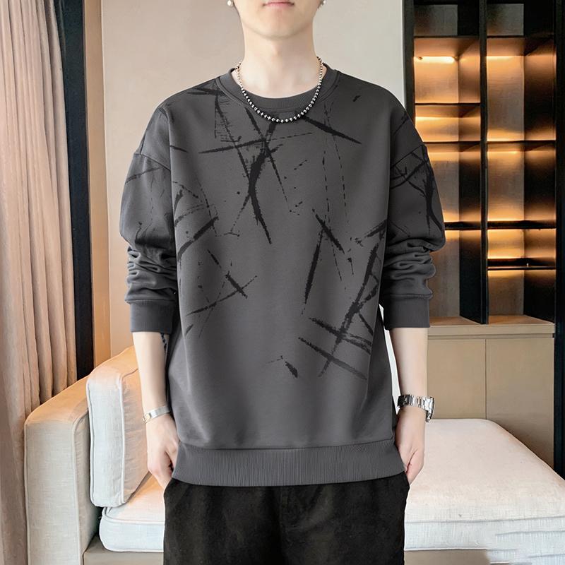 Men's Sweatshirt Casual Long Sleeve T-Shirt Round Neck Sweatshirt Men's