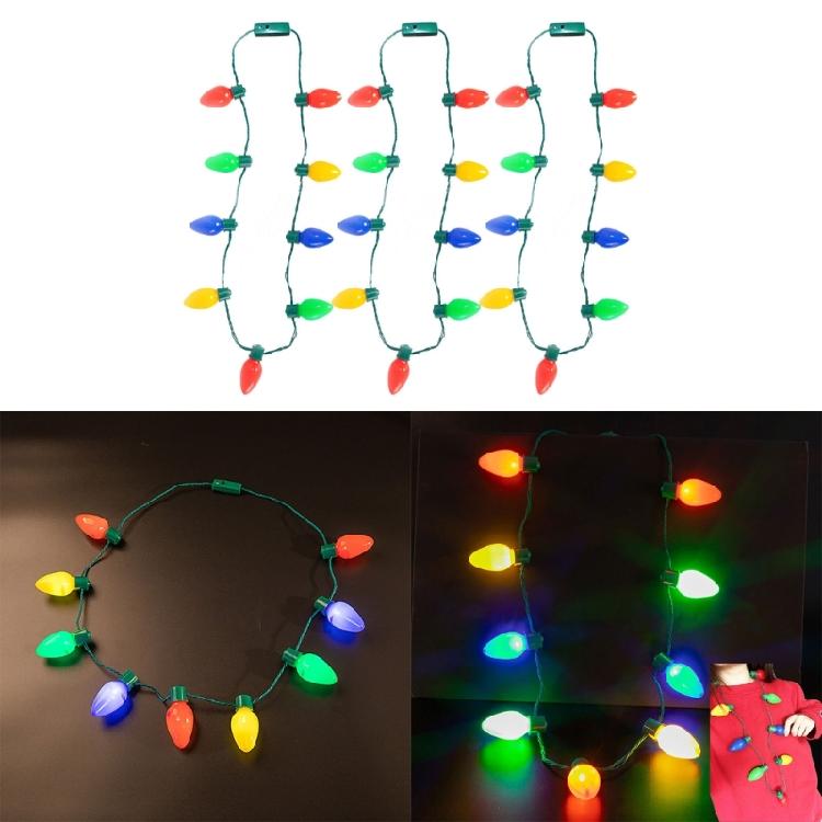 Light Up Holiday Necklace Christmas Necklaces, Mesmerizing Party Accessory