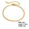 Stainless Steel Gold Color Bracelet Twist Figaro Cuban Chain Bracelets Women Trendy Minimalist Jewelry Gifts