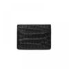 Saint Laurent 607603 Dze0w 1000 Tiny Monogram Krokodil-Prägung Goldfarbener Kartenhalter
