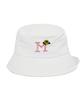 MAYOL Bucket Hat mit großem Logo_Weiß