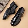 Leather Shoes Autumn New Leather Soft Sole Heightening Dress Business Casual Shoes Lazy Driving Shoes