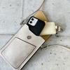 [mauve] Women's Flap Design Smartphone Shoulder Bag, Hands-Free, with Compartments, Adjustable Length, Lightweight, Casual, Small Mini Bag (MPink)