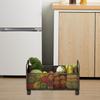 Iron Wire Storage Basket Portable Storage Cabinet Multiuse Organizer Cart for Home Office Garage