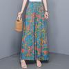 Sommer-Hosen mit weitem Bein für Damen Vintage Kleidung Übergröße Locker Lässig High Waist Hosen
