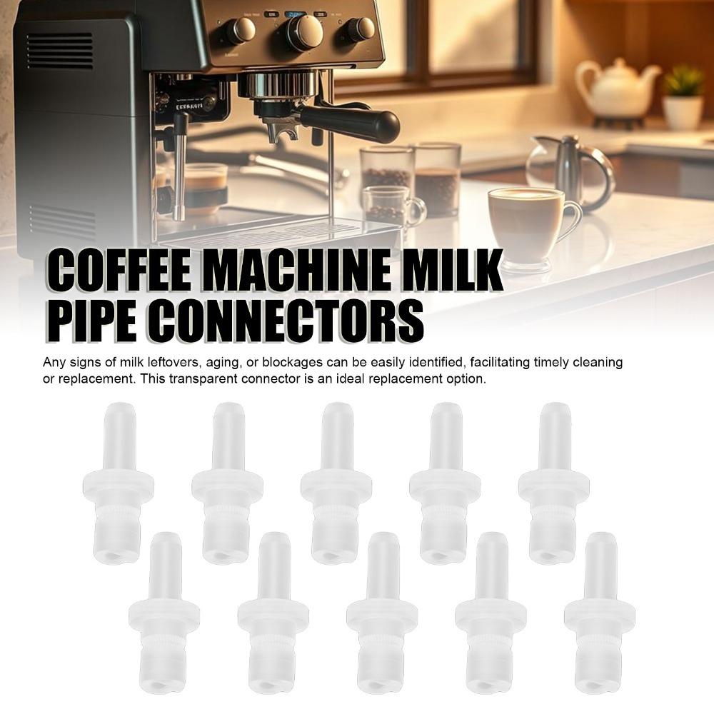 10PCS Transparent Coffee Machine Milk Connectors Milk Hose Connectors for Jura For Coffee Machine