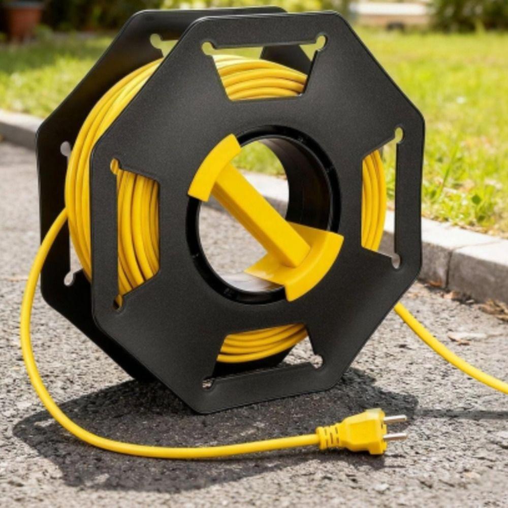 Hexagonal Frame Cable Reel Heavy Duty Winding Reel Extension Cord Reel  Construction/Factory/Garden