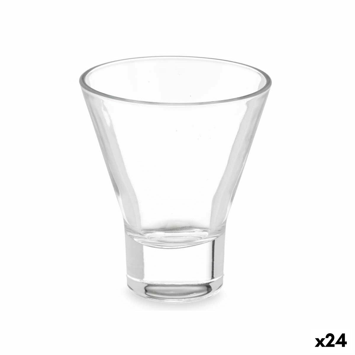 

Стакан прозрачный стеклянный 230 мл (24 единицы) TU прозрачный