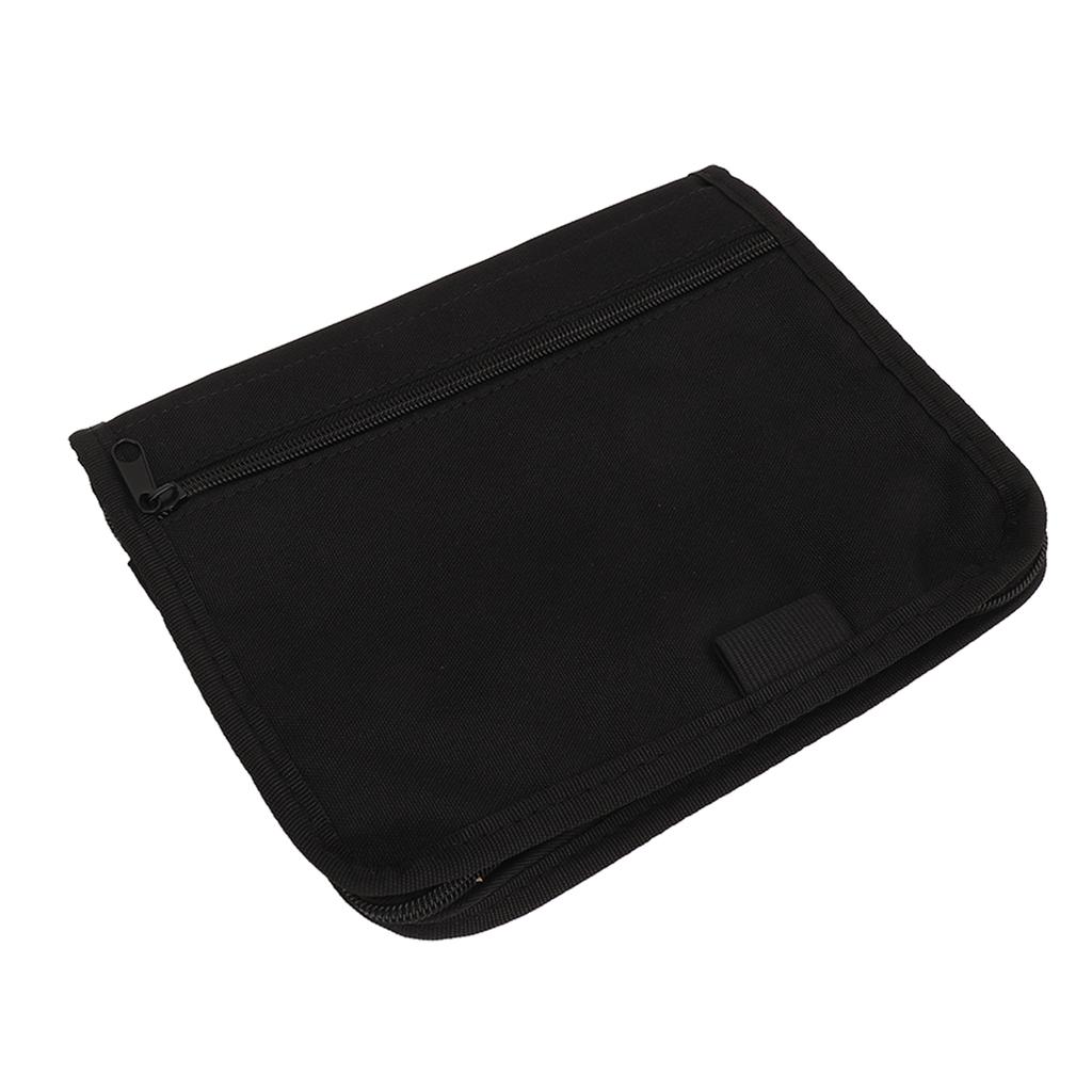 Car Document Holder 6 Pockets Easy Clean Multifunctional Portable Zipped Design Vehicle Document Glove Box Organizer for Car